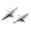 304 Stainless Steel Pendants. Star Charm STAS-A190-04P-2