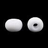 Frosted Opaque Glass Seed Beads SEED-R029-4mm-A01-6