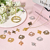 CHGCRAFT 72pcs 12 Styles Alloy Pendants DIY-CA0006-55-5
