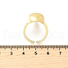 Brass Cuff Rings for Women RJEW-F184-08D-G-5