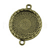Zinc Alloy Cabochon Connector Settings X-PALLOY-A15774-AB-FF-1