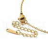 Pink Cubic Zirconia Pendant Necklace NJEW-H161-01A-4