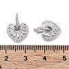 Brass Micro Pave Clear Cubic Zirconia Charms KK-F871-24P-3