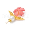Handmade Glass Seed Beaded Angel Pendants PALLOY-MZ00764-01-4