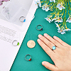 CHGCRAFT 50Pcs Adjustable 304 Stainless Steel Finger Rings Findings DIY-CA0005-54-4