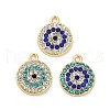 Golden Alloy Pendants ENAM-K069-42G-1