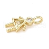 Brass Micro Pave Cubic Zirconia Pendants ZIRC-I356-17G-B07-2