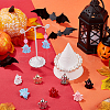 SUNNYCLUE 32Pcs 8 Styles Rack Plating & Spray Painted Alloy Enamel Pendants FIND-SC0010-20-4