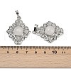 Natural Quartz Crystal Pendants G-Z077-01P-15-3