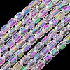 Electroplate Glass Beads Strands X-EGLA-D031-01-01-1