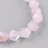 Natural Rose Quartz Stretch Bracelets BJEW-JB03950-03-2
