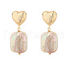Mother's Day Jewellery Heart Baroque Pearl Vintage Style Earrings GC6827-1-1