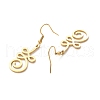 304 Stainless Steel Knot Dangle Earrings for Women EJEW-P222-05G-2