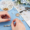   150Pcs 6 Colors Baking Painted Pearlized Glass Pearl Round Beads HY-PH0001-08-3