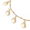 Summer Beach 304 Stainless Steel Shell Shaped Charm Anklets for Women AJEW-AN00659-3