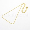 304 Stainless Steel Cable Chain Necklaces STAS-O037-101G-2