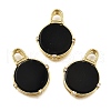 Brass Micro Pave Cubic Zirconia Pendants KK-S523-16G-B-1