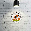 MDF Printed Wall Clock HJEW-WH0058-017-6