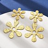 304 Stainless Steel Dangle Stud Earrings for Women EJEW-K268-12D-G-2