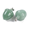 Natural Green Aventurine Pendants G-Q172-08P-01-2