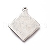 Non-Tarnish 201 Stainless Steel Pendants STAS-Z019-08P-2