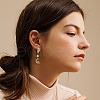 SUPERFINDINGS 12Pcs 2 Style Brass Stud Earring Findings KK-FH0004-95-6