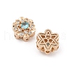 Rack Plating Brass Micro Pave Cubic Zirconia Beads KK-F879-03G-01-2