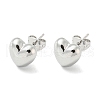 Heart Rack Plating Brass Stud Earrings EJEW-F331-27P-1