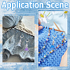 Flower Acrylic Pendant Locking Stitch Markers HJEW-SC00067-5