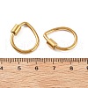 304 Stainless Steel Locking Carabiner STAS-C092-01B-G-3