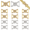 WADORN 16Pcs 2 Colors Alloy Rhinestone Buckle JEWB-WR0001-04-1