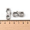 304 Stainless Steel Lobster Claw Clasps STAS-M119-01P-3