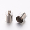 Tarnish Resistant 201 Stainless Steel Cord Ends STAS-E077-07-1