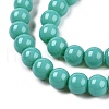 Opaque Solid Color Glass Beads Strands X-GLAA-T032-P8mm-12A-4
