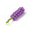 Glass Seed Beaded Mulberry Pendants PALLOY-MZ00749-02-4