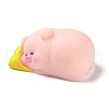 Resin Pig Figurines Ornament DJEW-Z003-01C-1