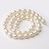 Eco-Friendly Glass Pearl Teardrop Beads Strands HY-O001-C-01A-2