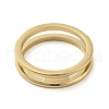 Ion Plating(IP) 304 Stainless Steel Rings RJEW-K268-04G-3