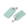 Natural Amazonite Faceted Pendants G-L623-03P-04-2
