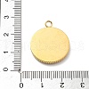 304 Stainless Steel Enamel Rhinestone Pendants STAS-L283-38G-4