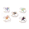 Synthetic Turquoise Cuff Rings RJEW-JR00903-2