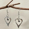 Heart Alloy Pendant Necklaces & Dangle Earrings Sets for Women FS-WGFD789-01-3