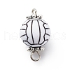 Acrylic Basketball Connector Charms PALLOY-JF01869-02-1