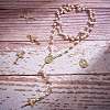 6Pcs Brass Micro Pave Clear Cubic Zirconia Pendants ZIRC-SZ0003-62-4