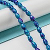 Spray Painted Synthetic Turquoise Beads Strands G-E617-B07-03B-2