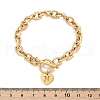 Golden 304 Stainless Steel Charm Bracelets NJEW-K284-01G-N-5