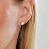 Elegant Stainless Steel Imitation Pearl Stud Earrings for Women FV8306-6