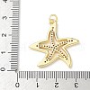 Brass Micro Pave Cubic Zirconia Pendants KK-C104-18G-3
