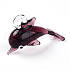 Handmade Silver Foil Lampwork Pendants LAMP-T023-15D-1