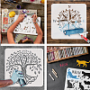 Plastic Drawing Painting Stencils Templates DIY-WH0396-406-4